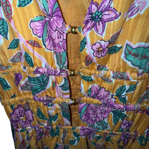 Caroline Constas Floral Print A-line Dress Sleeveless with VNeck size Medium NWT - Picture 5 of 6